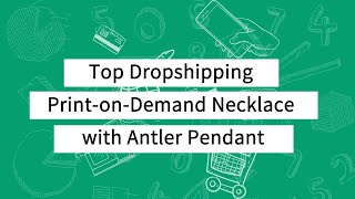 Top Dropshipping PrintonDemand Necklace with Antler Pendant [upl. by Gilder]