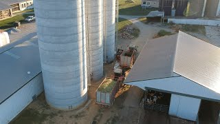 Filling Silos with Corn Silage Day 1 [upl. by Lamhaj720]