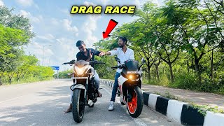 Bajaj Pulsar NS 200 vs KTM RC 200 bs4 Drag Race  TS07 motovlogs [upl. by Meryl]