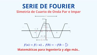 Serie de Fourier de Funciones Periódicas con Simetría de Cuarto de Onda Par e Impar [upl. by Tehcac]