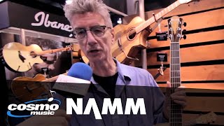 Ibanez Spalted Maple Acoustic Guitar  Cosmo Music at NAMM 2016 [upl. by Yesac931]