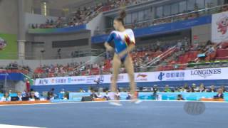 IORDACHE Larisa Andreea ROU – 2014 Artistic Worlds Nanning CHN – Qualifications Floor [upl. by Ahsaret]