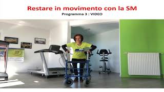 Esercizi di flessibilità e stabilità con il deambulatore  Restare in movimento con la SM [upl. by Samala722]