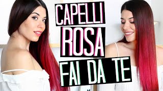 CAPELLI ROSA FAI DA TE IN 5 MINUTI  PROVIAMO INSIEME COLORISTA HAIR MAKEUP  Adriana Spink [upl. by Eibbil]