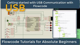 50 Getting started with USB Communication  Flowcode Beginners Tutorial [upl. by Ambrosine]