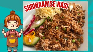 DE BESTE SURINAAMSE NASI DIT MOET JE PROBEREN 😍👌🏽 [upl. by Abekam]