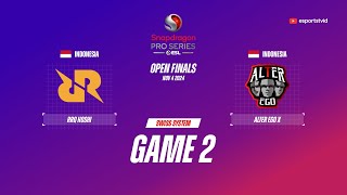 RRQ Hoshi vs Alter Ego X GAME 2 Snapdragon Pro Series Season 6  AEX VS RRQ ESPORTSTV [upl. by Tyra]