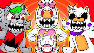 Funtime Foxys Friends Turn Into Monsters In Minecraft FNAF [upl. by Fleck407]