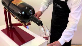 VCANTER ® the elegant and precise decanting cradle for large format wine and champagne bottles [upl. by Arika]