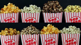 8 ways flavored popcorn 8 delicious and easy recipeshomemade popcorn [upl. by Ernestus]