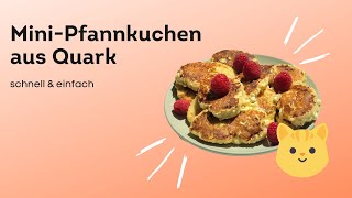 Leckere Protein MiniPfannkuchen mit Banane [upl. by Llirred]