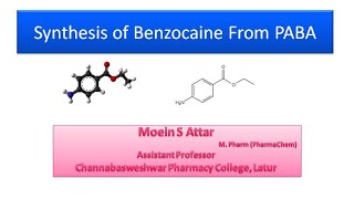 Synthesis of Benzocaine From PABA [upl. by Tudor472]