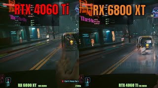 RX 6800XT vs RTX 4060Ti  4k Gaming [upl. by Neggem]