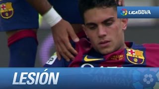 Lesión de Bartra por un codazo de Oriol Riera [upl. by Enalahs]