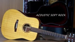 Soft Rock Acoustic Guitar Backing Track C Major Jam [upl. by Hamas]