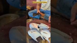 Best Pomfret Fish Cutting  Fish Cutting skills  Fish Cutting [upl. by Otaner]