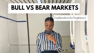 Bull and bear markets Bullish vs Bearish Explained for beginners [upl. by Nelram359]