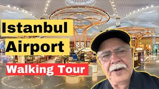 Walking Tour Of Istanbul Airport [upl. by Acilef632]