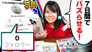 【ガチ検証】プロ絵師YouTuberは「フォロワー0人の新規アカウント」をquot7日間quotでバズらせることはできるのか！？ [upl. by Eissahc]