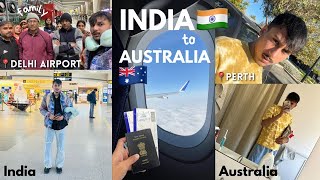 India 🇮🇳 to Australia Vlog 🇦🇺  February Intake 2024  Indian International Students  Perth WA [upl. by Odranreb37]