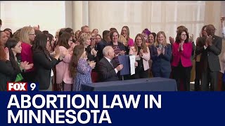 Abortion in Minnesota Walz signs fundamental right to abortion into state law I KMSP FOX 9 [upl. by Regina218]