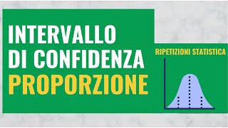 65 Intervallo di confidenza per la Proporzione anche detta Frequenza [upl. by Zsolway]