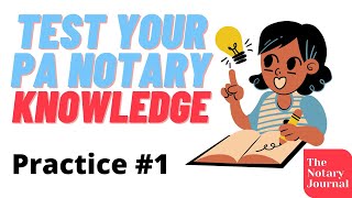 Pennsylvania Notary Test Practice Questions 1 [upl. by Ys467]