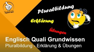 Englisch Quali Bayern  Grundwissen  Pluralbildung Erklärung amp Übungen [upl. by Yuht]