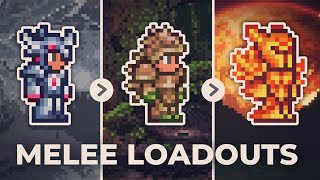 Melee Loadouts Guide for Terraria 1449 [upl. by Ellinej]