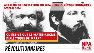 Questce que le matérialisme dialectique de Marx [upl. by Manard180]