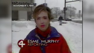 Esme Murphy Reflects On Covering 1991 Halloween Blizzard [upl. by Imailiv]