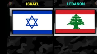 Israel Vs Lebanon military power comparison  Lebanon vs Israel military power [upl. by Ahsenit29]