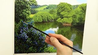 86 Brushes To Use For Landscape Painting  Oil Painting Tutorial [upl. by Ranie]