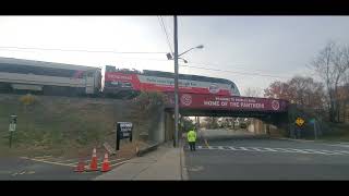 NEW JERSEY TRANSIT HERITAGEquot THE ATLAS TRAINquot AT CRANFORD AND ROSELLE PARK NJ 12123 [upl. by Yelkrab]