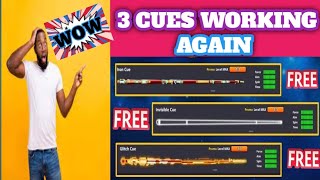 3 Cues Working Again 8 Ball Pool 2023  3 Cues Working Trick  Nadeem 8BP amp Free Rewards [upl. by Atinor]