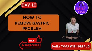 14 min Yoga for Indigestion Bloating Gastric Issues and IBS gastricglands dailyyogawithkmrubi [upl. by Gnni]