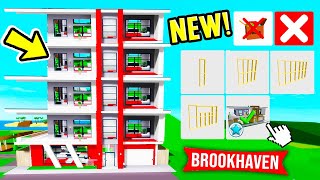 HOW TO ADD FLOORS TO THE HOUSE in Roblox Brookhaven [upl. by Ruskin]