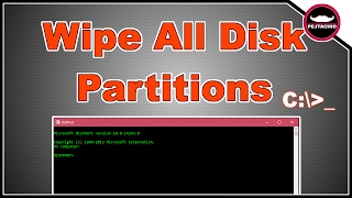 How to Delete All Partitions in Windows 10 With CMD  2017 [upl. by Anibla]