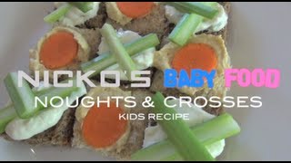 NOUGHTS amp CROSSES SANDWICHES  Kids Recipe [upl. by Nnyltiak]