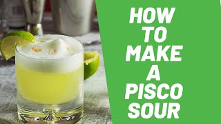 Basic Cocktails The Pisco Sour  Lets Talk Drinks [upl. by Noivart]