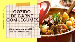 O melhor cozido do nordeste receitas fácil e rápido Tainá COZIDO DE CARNE COM LEGUMES [upl. by Nosde]