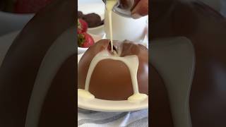 ✨How to make a melting chocolate dome dessert✨ dessertrecipes [upl. by Inal]