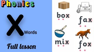 x words Jolly phonics x  words with x Phonics jolly phonics x sound [upl. by Horwitz]