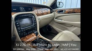 Jaguar XJ 27D V6  Aut  Euro 4  Leder  NAP  Youngtimer  Volledige Historie [upl. by Teador]