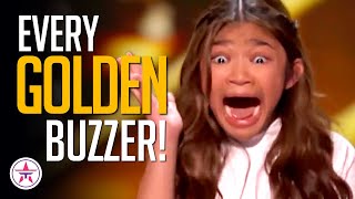 ALL Golden Buzzers on AGT Champions EVER [upl. by Adnilym]