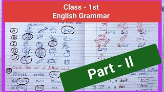 ENGLISH Grammar Worksheet class 1st l Learn English word and Vowels l Daily Practice Worksheet [upl. by Osithe111]