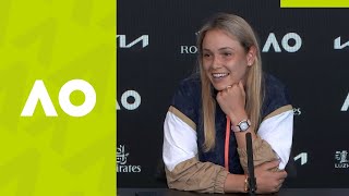 Donna Vekic quotI had to fight for every pointquot press conference 3R  Australian Open 2021 [upl. by Ahsia]