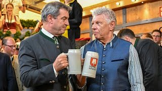 „OZapft is“ Münchener Oktoberfest ist eröffnet [upl. by Orlov753]