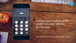 The Barclays app  How to change your personal details [upl. by Siuqramed815]