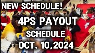 ✅NEW 4PS PAYROLL SCHEDULE BUKAS NA OCT 10 2024 [upl. by Nyladnek]